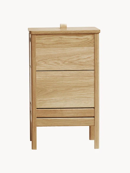 Panier à linge en bois de chêne, ligne A