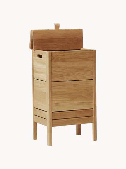 Panier à linge en bois de chêne, ligne A