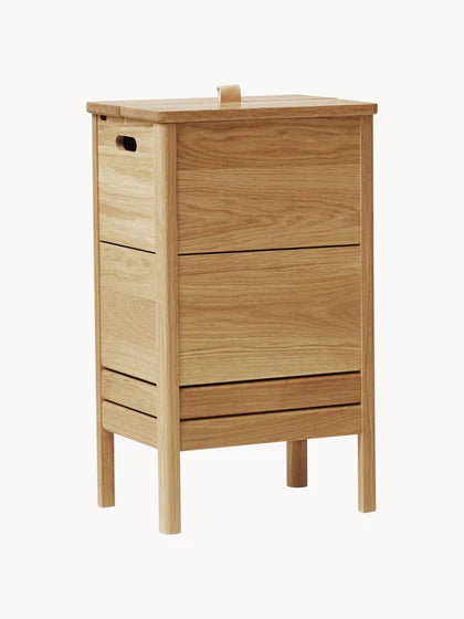 Panier à linge en bois de chêne, ligne A