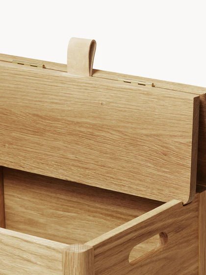 Panier à linge en bois de chêne, ligne A