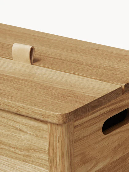 Panier à linge en bois de chêne, ligne A