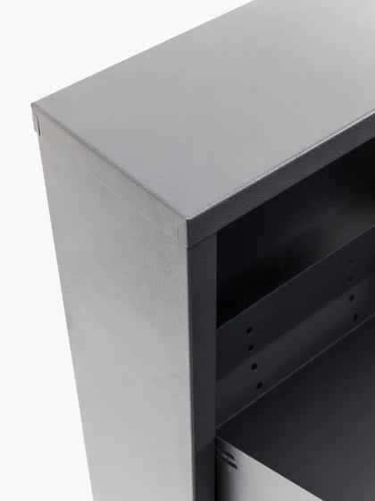 Lot de 2 - 1 payé = 2 reçus Meuble à chaussures mural pliable Caruso - Gris foncé