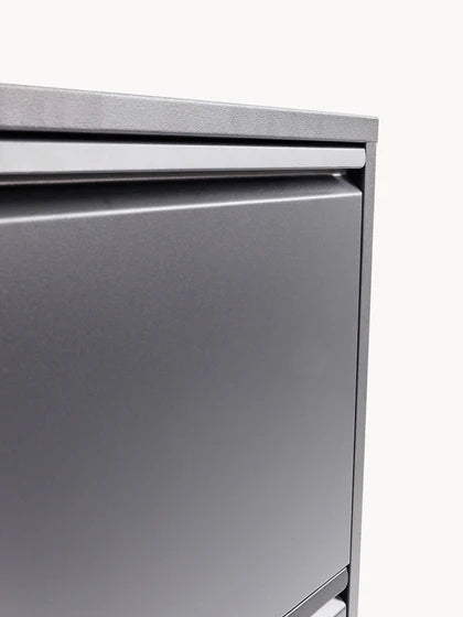 Lot de 2 - 1 payé = 2 reçus Meuble à chaussures mural pliable Caruso - Gris foncé