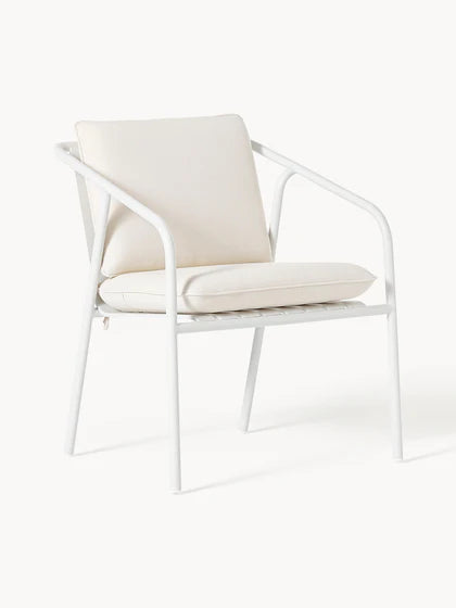 Chaise de jardin Caio avec accoudoirs